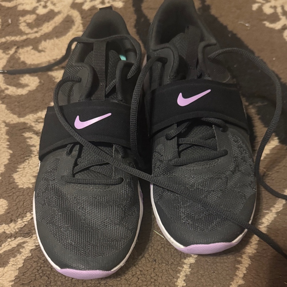 Nike Black and Lavender Sneakers